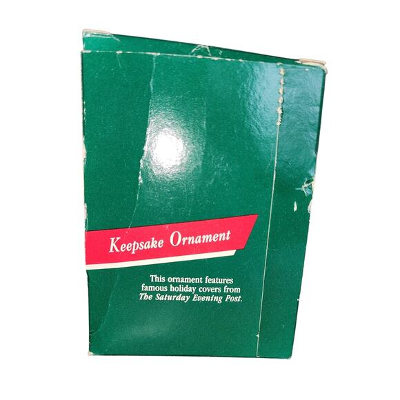 Vintage 1989 Hallmark Norman Rockwell Saturday Evening Post Ornament - Picture 3 of 9